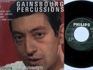 GAINSBOURG PERCUSSIONS couleur café +3 RARE FRENCH PHILIPS 434.994  EP