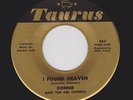 '63 NYC White Doowop DONNIE & DEL CHORDS I Found Heaven TAURUS 363 M-