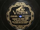 Victor VE 21355 Blue Steele Though You Went Away Be My Baby Jazz 78