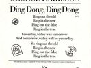 GEORGE HARRISON Ding Dong Ding Dong (Apple 1879) USA 1974 PS 45 M-/M- Beatles