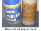 Edison 4-minute Crank Phonograph BA Christmas Cylinder Record #1606 Silent Night