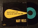 MOTOWN - MARY WELLS - WHAT'S EASY FOR TWO - EP - FRENCH PICTURE SLEEVE - LISTEN