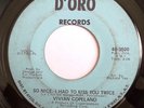 CROSSOVER SOUL 45-VIVIAN COPELAND-HE KNOWS MY KEY /SO NICE I