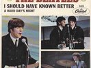 Beatles 45 & PS Capitol 5222 Hard Days Night & Known Better Rare Sleeve