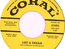 the EX-CELS psych rock garage Like A Dream 1966 CORAL Promo 45 #62482 NM