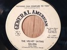 The Velvet Satins northern soul 45 Nothing Can Compare To You rare DJ orig