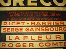 RARISSIME AFFICHE DE 1959 - CONCERT DE SERGE GAINSBOURG ET JULIETTE GRECO