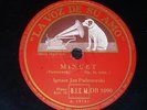 PIANO 78 rpm RECORD VsA IGNACE JAN PADEREWSKI Claro de luna BEETHOVEN Minuet