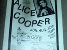 ORIG VINTAGE 1982 Alice Cooper Special Forces Tour poster S.I.N.Y. 8/30/82