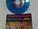 BEATLES DECCAGONE THREE COOL CATS - HELLO LITTLE GIRL BLUE WAX  PROMO W PS