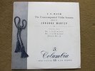 JOHANNA MARTZY BACH VIOLIN SONATAS 33CX 1286-8 COLUMBIA BLUE&GOLD SET OF 3