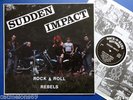 SUDDEN IMPACT LP ROCK & ROLL REBELS 1989 OI SKINHEAD GERMAN ROCK O RAMA