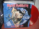 IRON MAIDEN - NO PRAYER FOR THE DYING LP USA RED VINYL 1990 Epic CBS