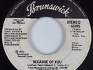 70's Soul 45 JACKIE WILSON Because Of You BRUNSWICK HEAR