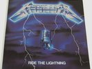 Metallica Ride the Lightning Elektra LP Record 1984 w/ Jacket Lars Ulrich Kirk