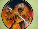 IRON MAIDEN - THE NUMBER OF THE BEAST / RUN TO THE HILLS - RARE PROMO PIC DISC