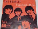 BEATLES PAPERBACK WRITER RAIN DENMARK SINGLE PARLOPHONE R5452 RARE NICE