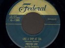 R&B 45 Preston Love STRICTLY CASH on FEDERAL 12085 gold top rare