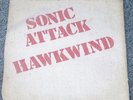 Hawkwind  Sonic Attack  UK 45 PROMO IN CLOTH BAG Coloured  VINYL 100% Original