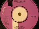 HARD STUFF 'INSIDE YOUR LIFE' RARE UK PROG 1973 PURPLE 45 EX