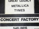 RARE 1982 ORIGINAL METALLICA FLYER 7th GIG EVER CONCERT FACTORY DAVE MUSTANE