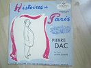 33 TOURS 25 CM VINYLE PIERRE DAC HISTOIRES DE PARIS PIANO ALAIN EVANS UK PRESS