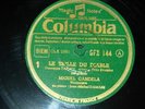 MIGUEL CANDELA violin & J.M Damase piano - Trille du Diable Tartini - 2 X 78 rpm