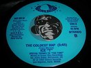 ICE T - First record - Rare Electro Rap 45 on Saturn The Coldest Rap