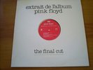 PINK FLOYD The final cut RARE FRENCH MAXI PROMO 1983