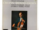 JANOS STARKER - CHOPIN / MENDELSSOHN CELLO SONATAS PHILIPS SAL 3460 SEBOK PIANO