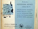 ANDY WARHOL ART COVER PROKOFIEV ALEXANDER NEVSKY BLUE VERSION 1949