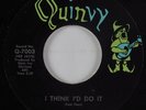 Funk Breaks 45 Z.Z. HILL I Think I'd Do It QUINVY 1st Pressing HEAR