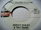 TOP RARE Northern Soul 45 HARVEY SCALES Don't You Ever Let It End **HEAR** ex+