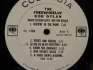 The Freewheelin' Bob Dylan PROMO album with 4 deleted songs listed the on labels