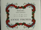 ANNIE FISCHER piano play MOZART  -  COLUMBIA SAX 2335 FIRST BLUE / SILVER Label