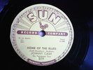 JOHNNY CASH 78RPM Schellack Platte SUN 1957 Home Of The Blues RAR