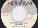 The Impressions Shorty's Got To Go  NEW BREED R&B POPCORN 45 HEAR