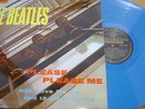 THE BEATLES PLEASE PLEASE ME GOLD STEREO PARLOPHONE EX REISSUE BLUE VINYL RARE