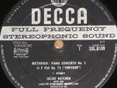 BEETHOVEN PIANO CONCERTO No.5 EMPEROR JULIUS KATCHEN DECCA WIDE BAND ED1 SXL6109