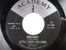 ORIG PRESS Little Jerry Williams - Hum-Baby/She's So Devine HEAR R&B Rocker