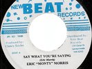 ERIC MONTY MORRIS / SAY WHAT YOU'RE SAYING / LISTEN