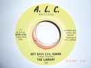 THE LIBRARY LOCAL GARAGE 45 GET BACK EVIL WOMAN ON THE A.L.C. LABEL VG+