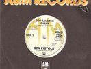 SEX PISTOLS God save the queen A& M AMS 7284 yellow vinyl repro with safety pin