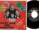 PATTI AND THE EMBLEMS all my tomorrows are gone +3 RARE FRENCH KAPP KEV.13038 EP