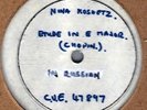 Nina KOSHETZ - Etude in E Major (sung in Russian) Unpulished pressing in Vinyl