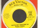 BEVERLY ANN You've Got Your Mind On Other Things 45 RCA PROMO NORTHERN SOUL NM