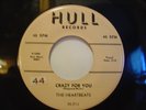 RARE DOO WOP THE HEARTBEATS CRAZY FOR YOU HULL ORIGINAL 45 RPM