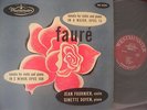 JEAN FOURNIER - GINETTE DOYEN - FAURE - Violin Sonatas  WESTMINSTER WL 50156 1st