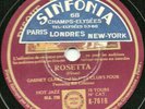 V. RARE 1935 GARNET CLARK HOT 4 ft DJANGO REINHARDT /BILL COLEMAN 78 ROSETTA  EX