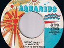 ULTIMATE OVATION Hello Baby RARE MODERN XOVER SOUL FUNK 45 * Listen Aquarius